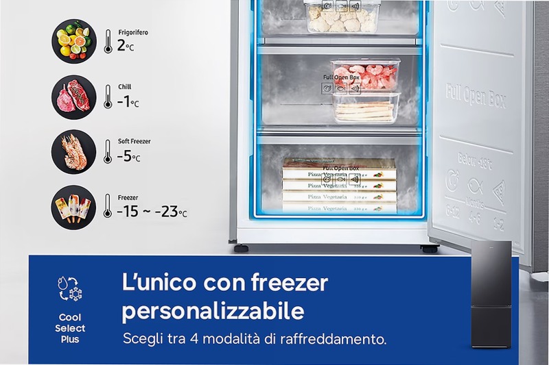 Frigorifero Combinato Samsung FIRST 75 AI Nero C