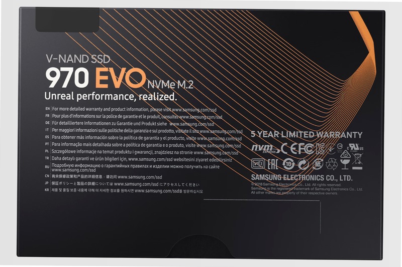 Samsung SSD 970 EVO NVMe M.2 2 TB 3500MB/s 3500MB/s