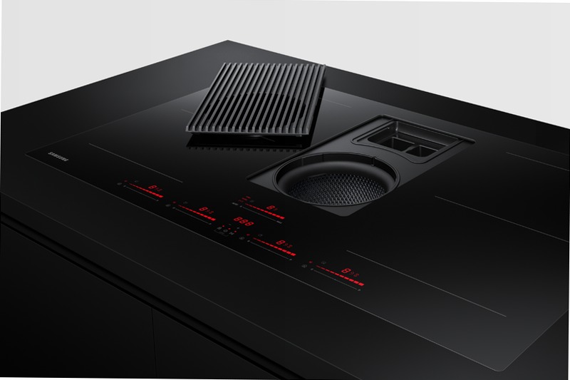 Piano a induzione con cappa integrata Samsung NZ84T9747UK Nero 2