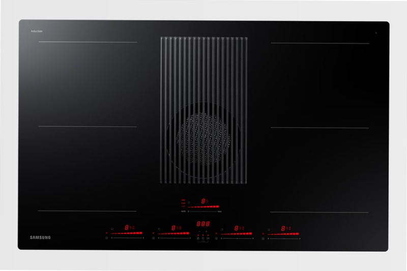 Piano a induzione con cappa integrata Samsung NZ84T9747UK Nero 2