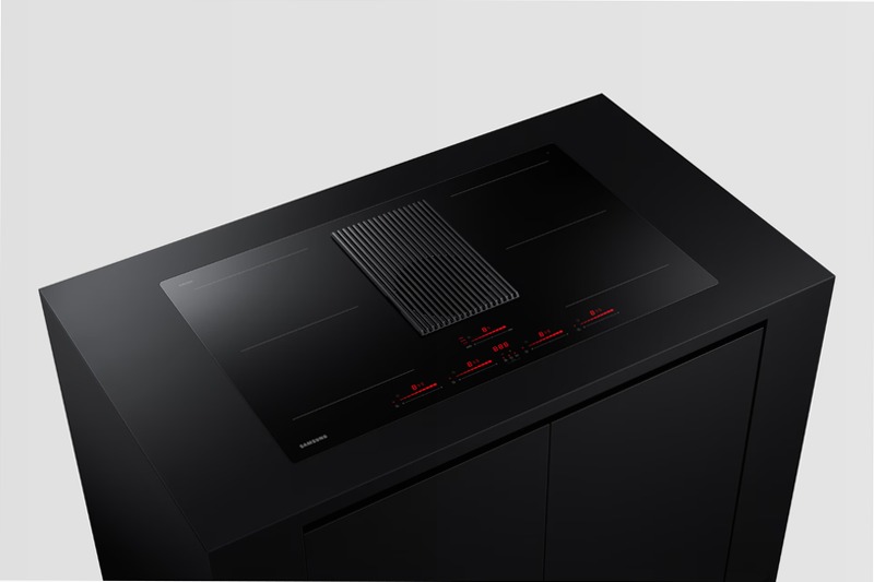 Piano a induzione con cappa integrata Samsung NZ84T9747UK Nero 2