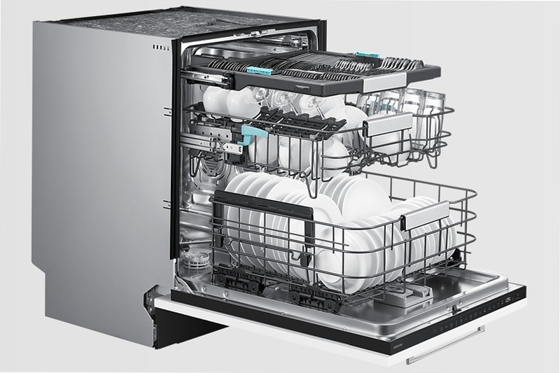 Lavastoviglie Samsung Serie 80 AI DW80H77H3B0 A 14 Bianco Incasso
