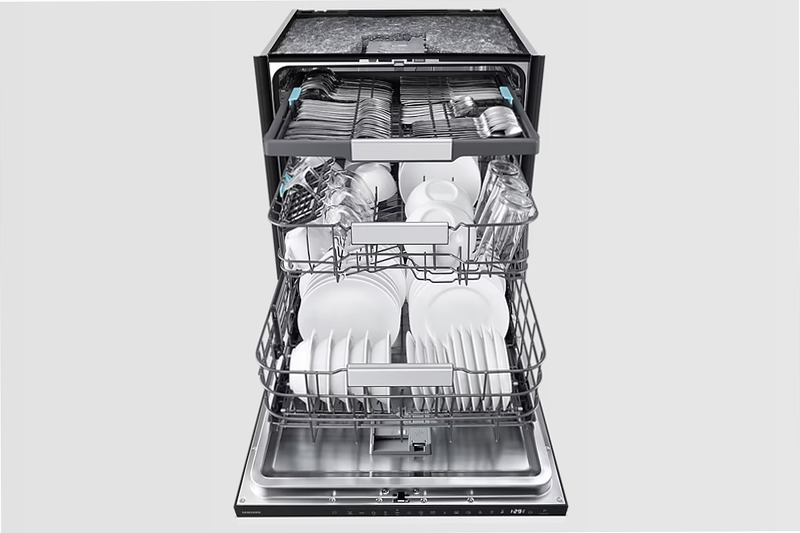 Lavastoviglie Samsung Serie 80 AI DW80H77H3B0 A 14 Bianco Incasso