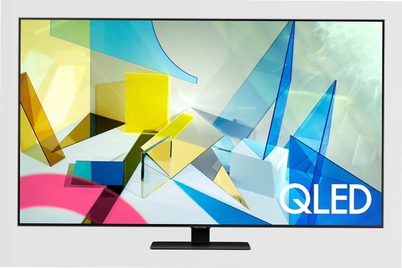 55" TV QLED Samsung Q80T Argento 55" 4K QLED