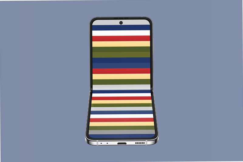 Galaxy Z Flip4 Bespoke Edition (Navy Front Color) Blu 8GB Argento