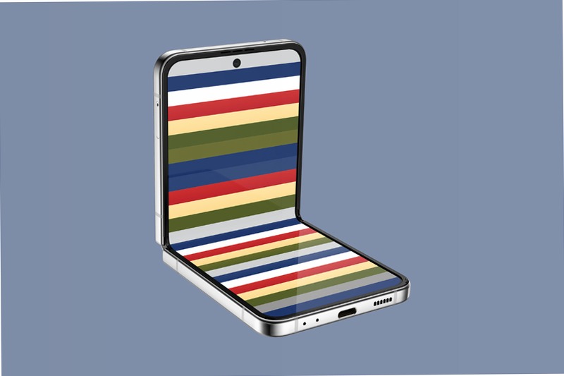 Galaxy Z Flip4 Bespoke Edition (Navy Front Color) Blu 8GB Argento