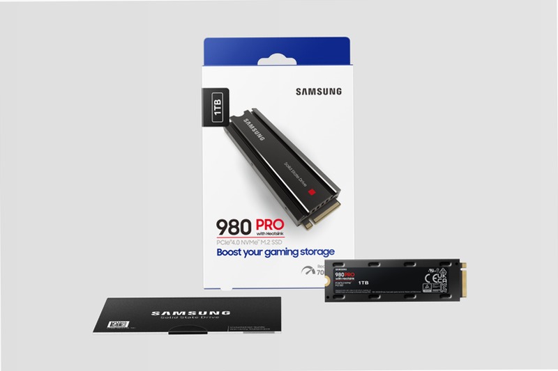 980 PRO NVMe 1TB con Dissipatore di Calore 7000MB/s 7000MB/s