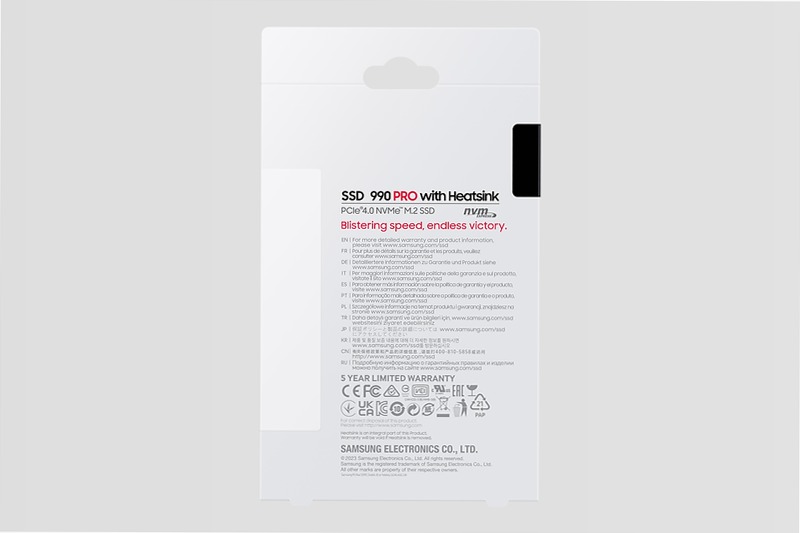 990 PRO NVMe 4TB con Dissipatore di Calore Interno