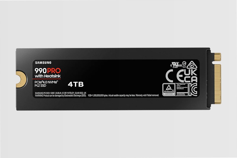 990 PRO NVMe 4TB con Dissipatore di Calore Interno