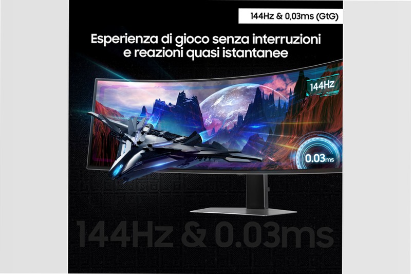 Monitor Gaming Odyssey OLED G9 - G91SD da 49" DQHD Curvo