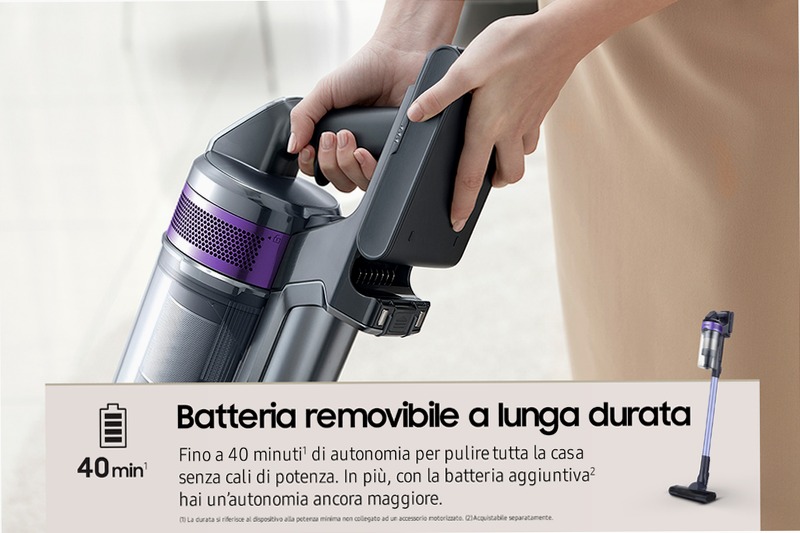 Aspirapolvere Samsung Jet™ 60 Turbo VS15A6031R4 A Nero