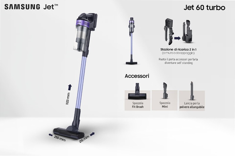 Aspirapolvere Samsung Jet™ 60 Turbo VS15A6031R4 A Nero