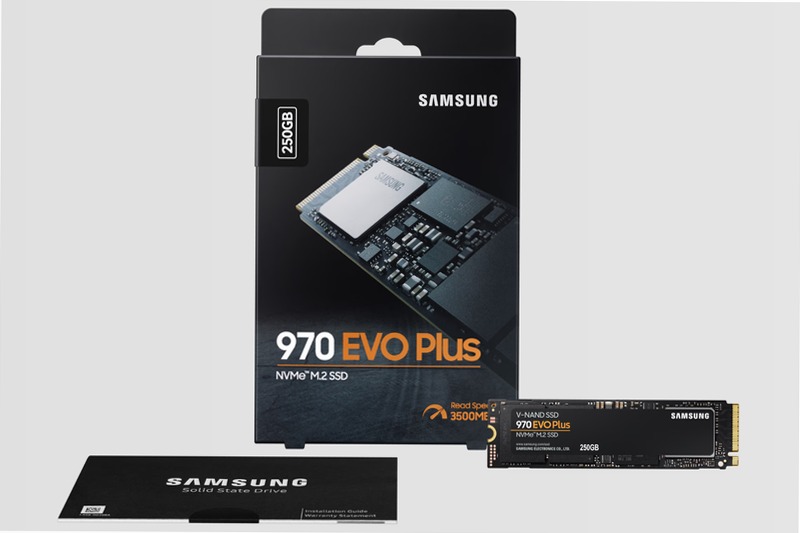 970 EVO Plus NVMe M.2 SSD 250GB 3500MB/s 3500MB/s