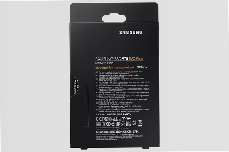 970 EVO Plus NVMe M.2 SSD 250GB 3500MB/s 3500MB/s