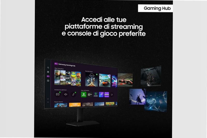 Monitor Gaming Odyssey G7 - G70D da 27'' UHD Flat Nero IPS