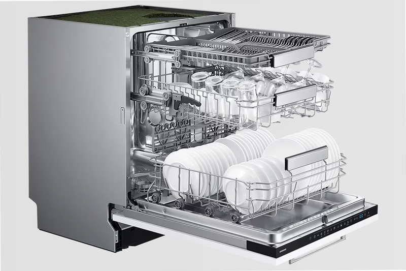 Lavastoviglie Samsung Serie 70 DW70H73WCB0 C 14 Blu Incasso