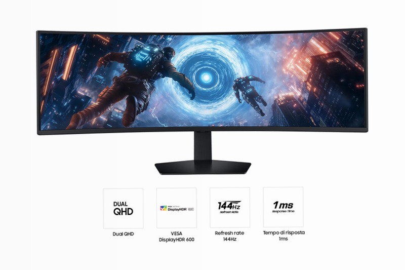Monitor Gaming Odyssey G9 - G91F da 49" DQHD Curvo Nero VA