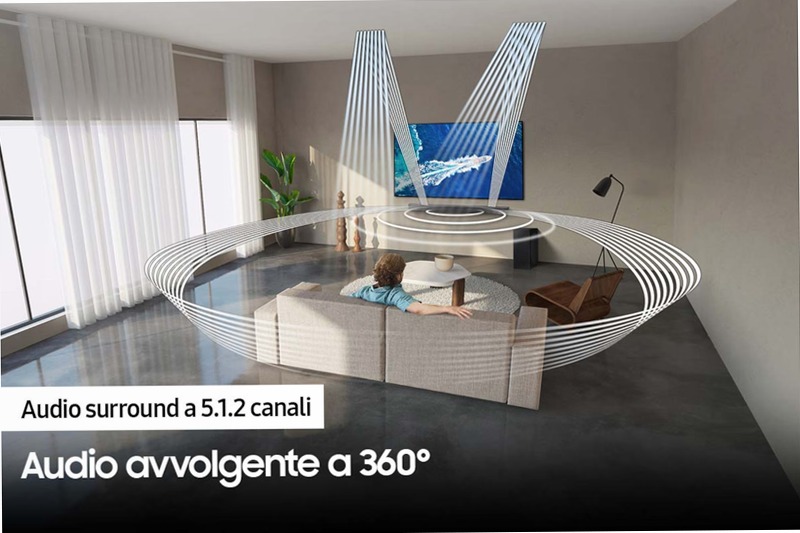 Soundbar HW-Q800B 5.1.2 Ch 5.1.2 (Dolby Atmos reale)