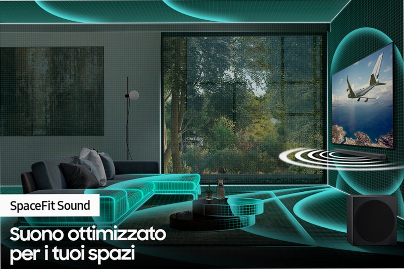 Soundbar HW-Q800B 5.1.2 Ch 5.1.2 (Dolby Atmos reale)