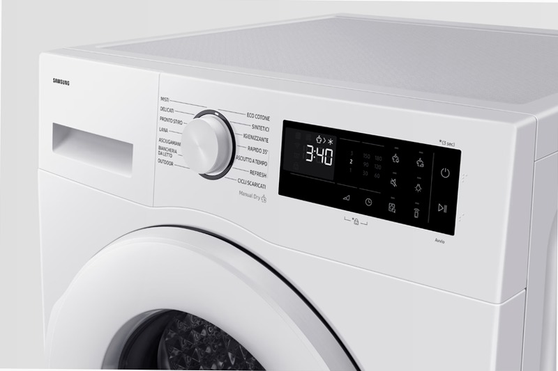 Asciugatrice Samsung Crystal EcoDry 9 Kg 9kg C Bianco
