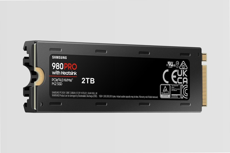 980 PRO NVMe 2TB con Dissipatore di Calore 7000MB/s 7000MB/s