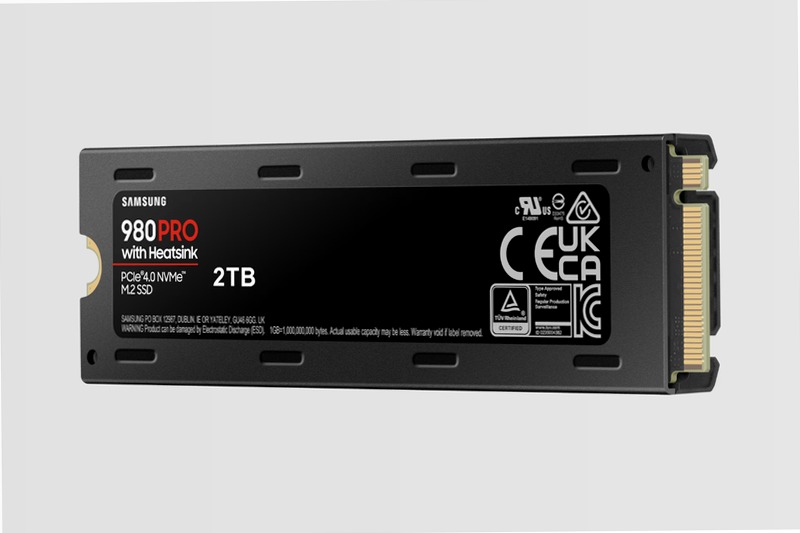980 PRO NVMe 2TB con Dissipatore di Calore 7000MB/s 7000MB/s