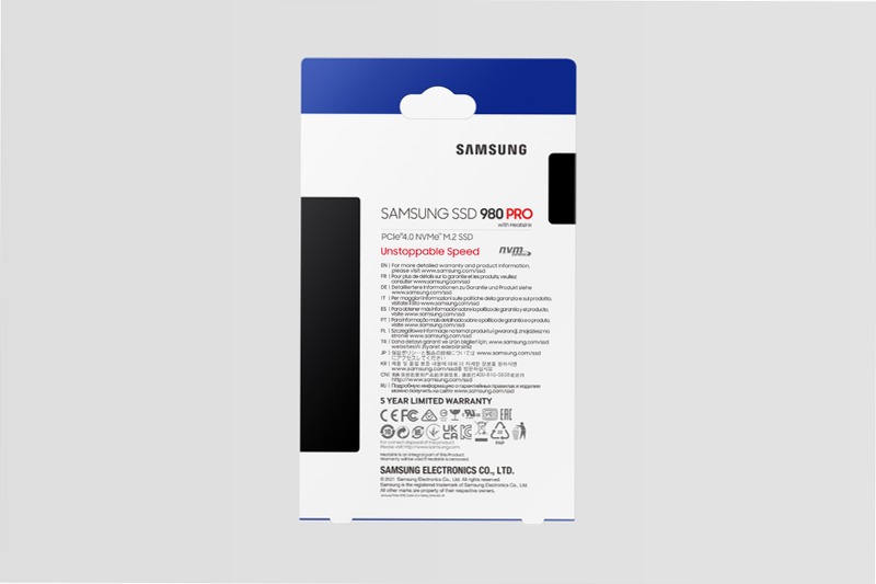 980 PRO NVMe 2TB con Dissipatore di Calore 7000MB/s 7000MB/s