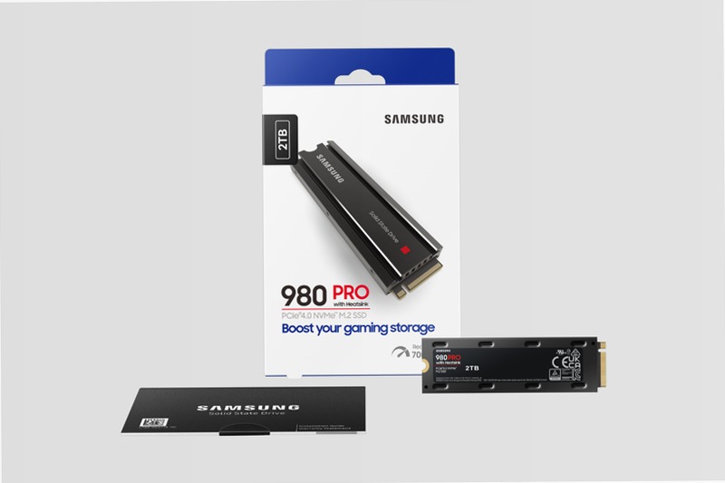 980 PRO NVMe 2TB con Dissipatore di Calore 7000MB/s 7000MB/s