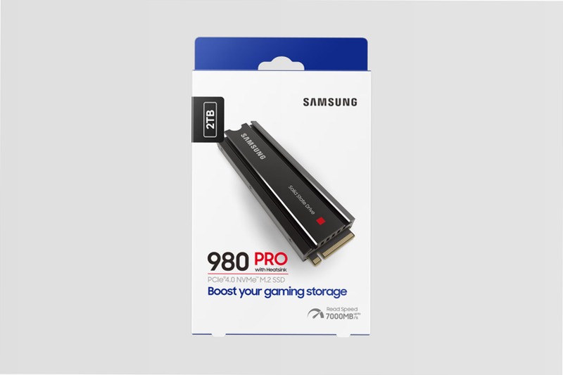 980 PRO NVMe 2TB con Dissipatore di Calore 7000MB/s 7000MB/s