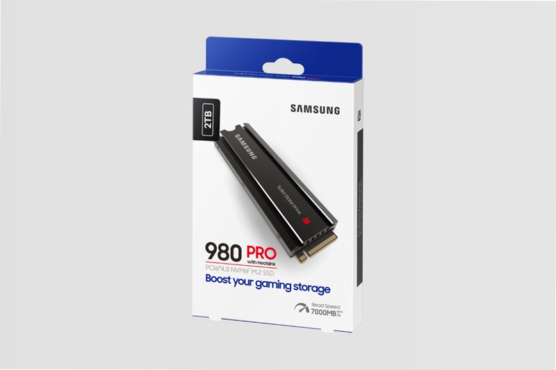 980 PRO NVMe 2TB con Dissipatore di Calore 7000MB/s 7000MB/s