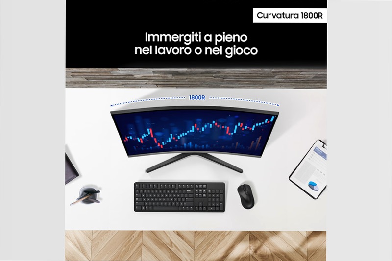Monitor Curvo S39GD da 27'' Full HD Nero VA