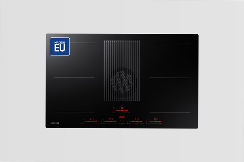 Piano a induzione con cappa integrata filtrante Samsung NZ84T9747VK Nero 2