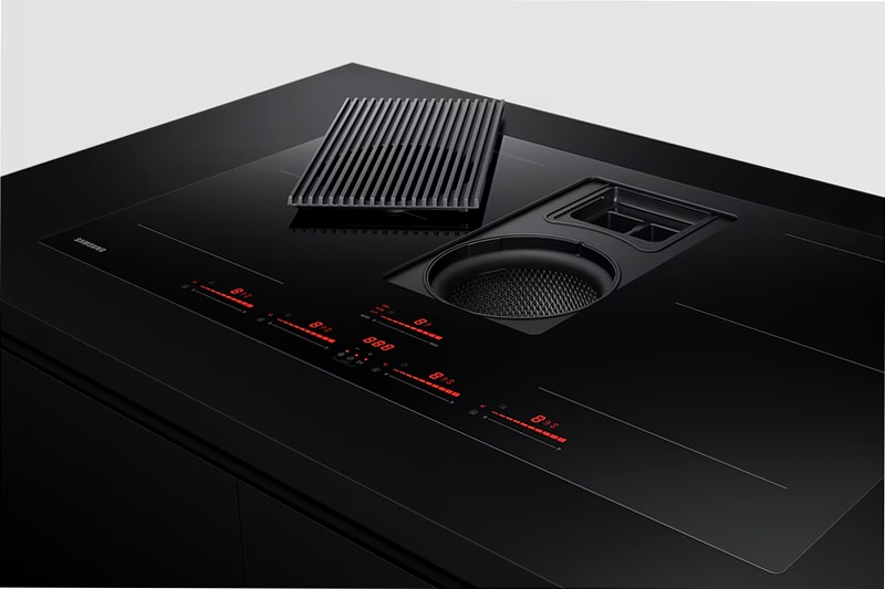 Piano a induzione con cappa integrata filtrante Samsung NZ84T9747VK