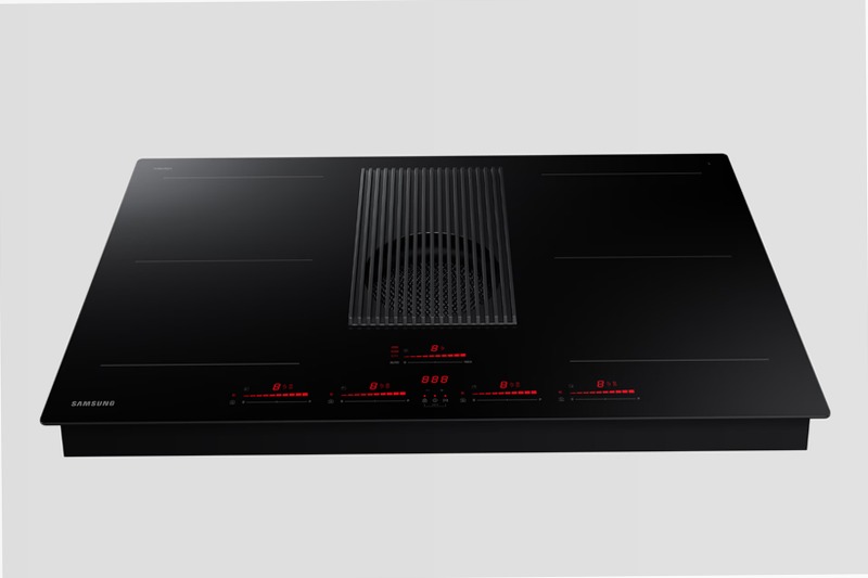 Piano a induzione con cappa integrata filtrante Samsung NZ84T9747VK Nero 2