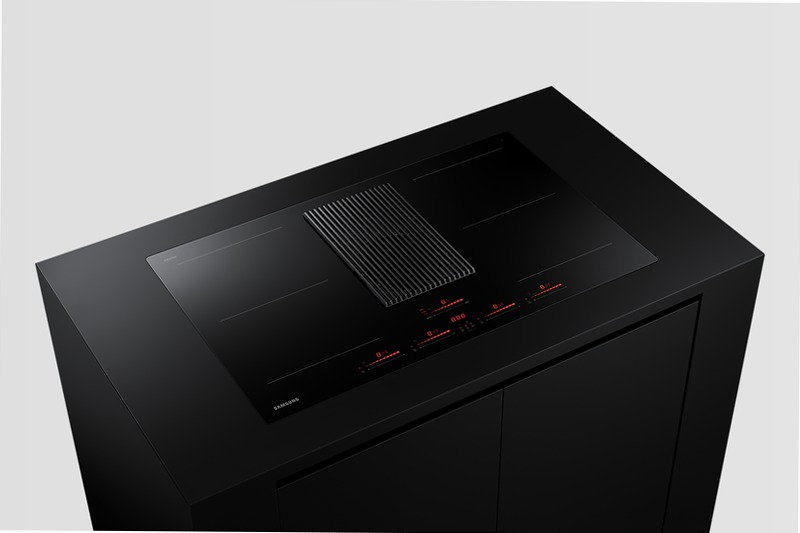 Piano a induzione con cappa integrata filtrante Samsung NZ84T9747VK