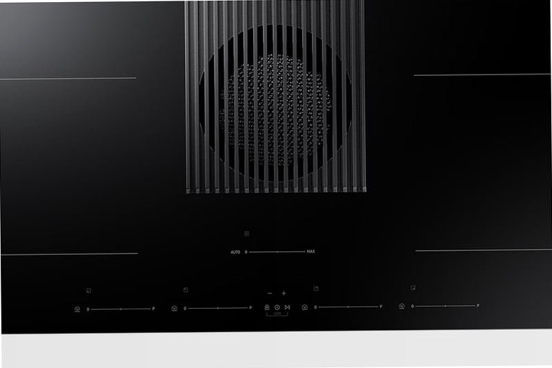 Piano a induzione con cappa integrata filtrante Samsung NZ84T9747VK