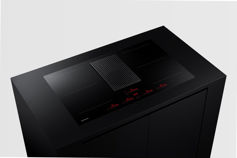 Piano a induzione con cappa integrata filtrante Samsung NZ84T9747VK Nero 2
