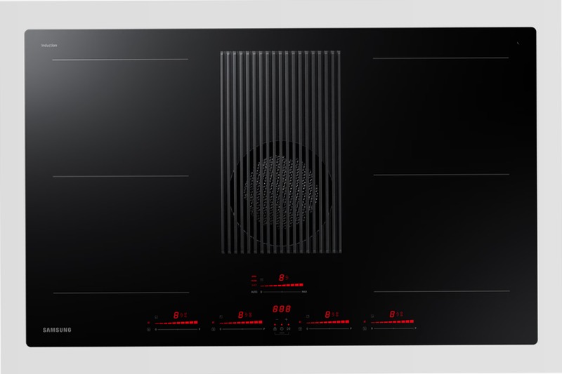 Piano a induzione con cappa integrata filtrante Samsung NZ84T9747VK Nero 2