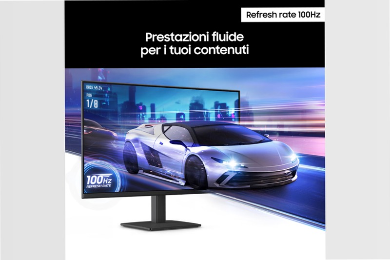 Monitor LED Serie S30GD da 24'' Full HD Nero IPS