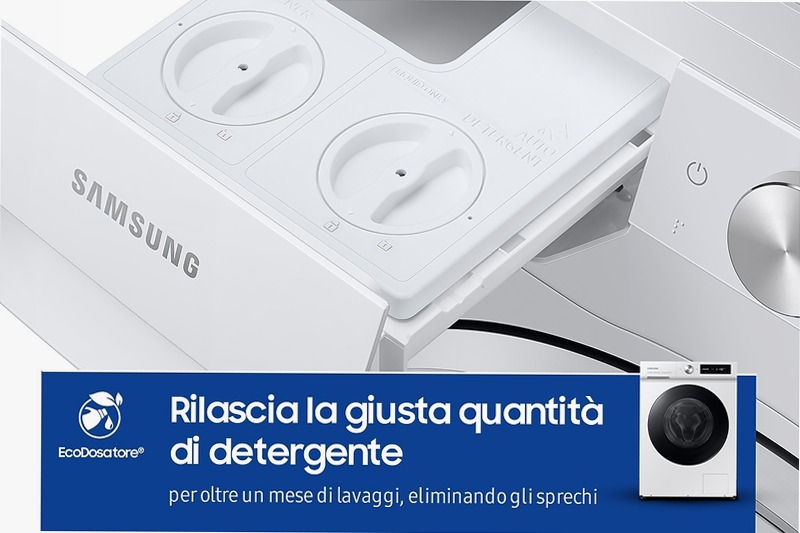 Lavatrice Bespoke AI™ Ecodosatore 11Kg WW11BB744DGW Bianco
