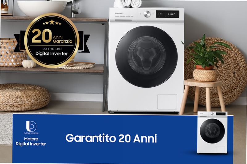 Lavatrice Bespoke AI™ Ecodosatore 11Kg WW11BB744DGW Bianco