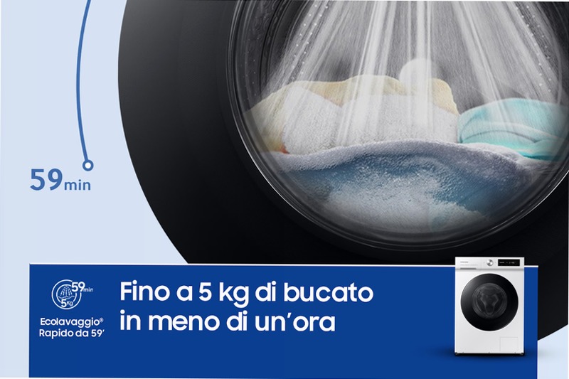 Lavatrice Bespoke AI™ Ecodosatore 11Kg WW11BB744DGW Bianco