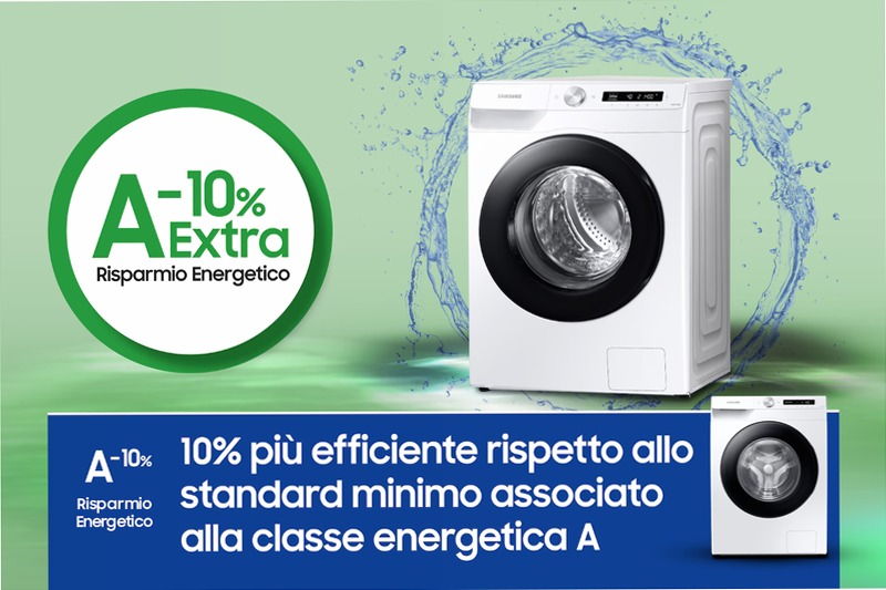 Lavatrice Samsung AI Control 9Kg WW90T534DAWCS3 Bianco