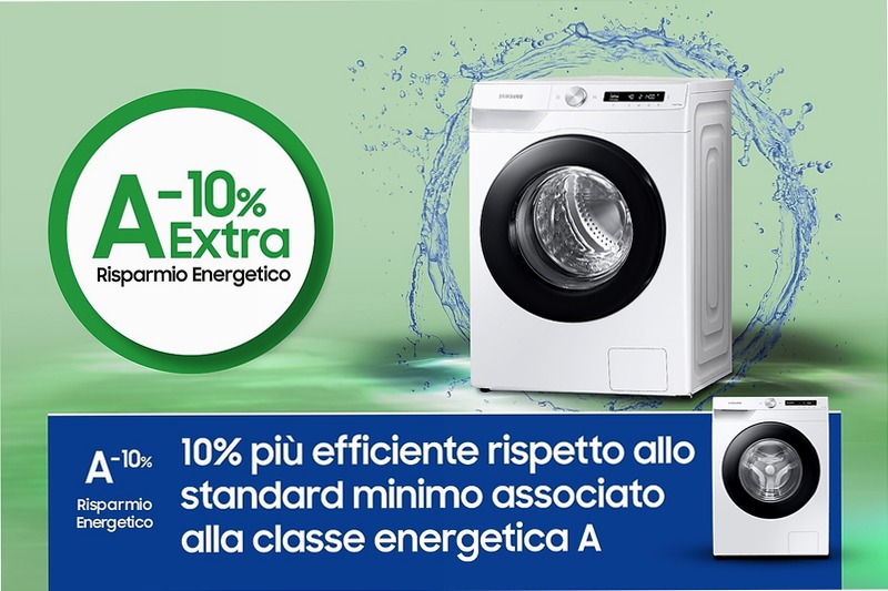 Lavatrice Samsung AI Control 9Kg WW90T534DAWCS3 Bianco