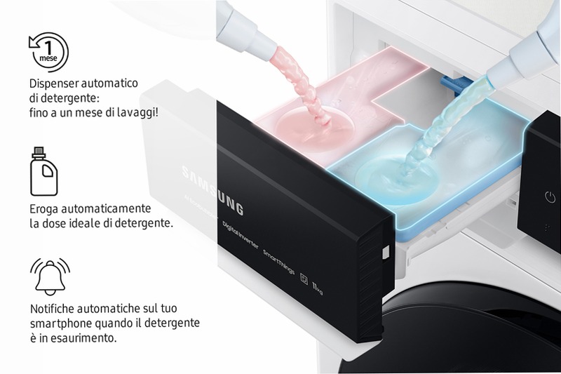 Lavatrice Samsung AI Control 9Kg WW90T534DAWCS3 Bianco