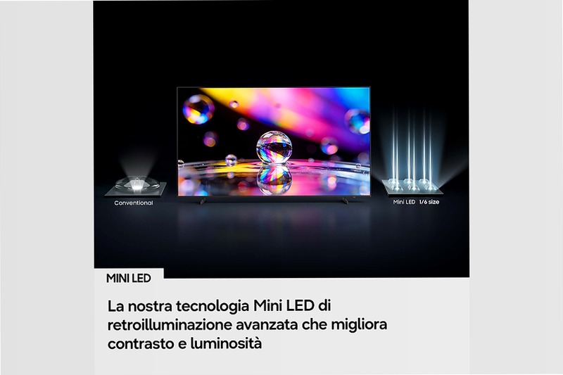 75" Mini LED M80H 4K Vision AI Smart TV Nero
