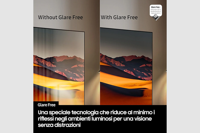 2025 QN90F 50 pollici 4K Neo QLED Mini LED Samsung Vision AI TV Nero