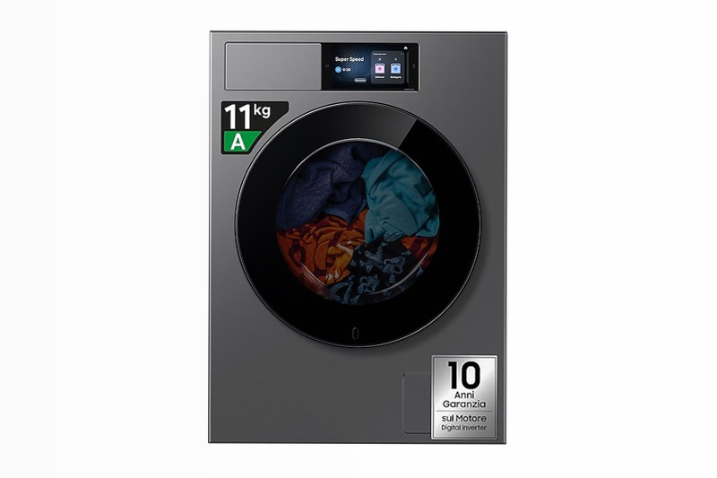 Lavatrice Samsung Bespoke AI Laundry 11Kg Acciaio