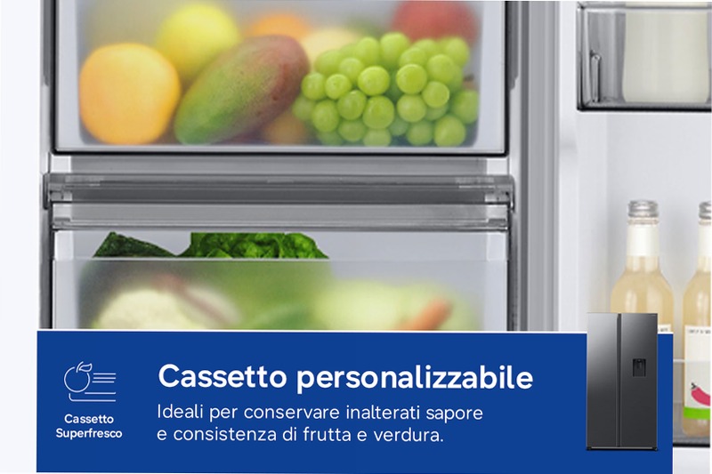 RS4000DC Side by Side con Grande Capacità E 578lt