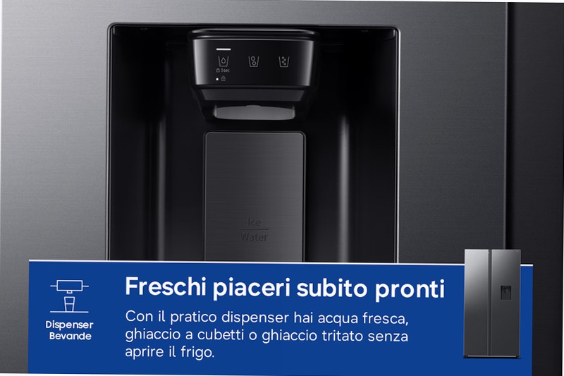 RS4000DC Side by Side con Grande Capacità E 578lt